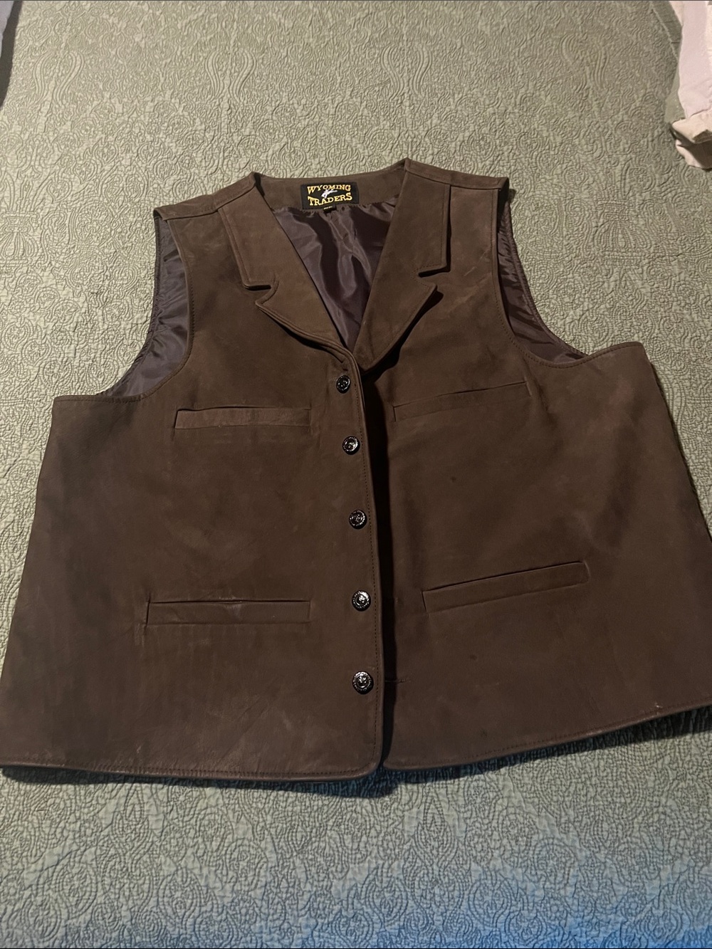 Men’s Brown Suede Wyoming Traders Vest